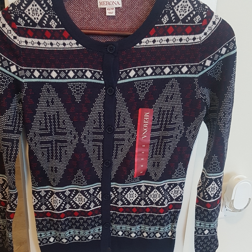 Geometric Design Cardigan